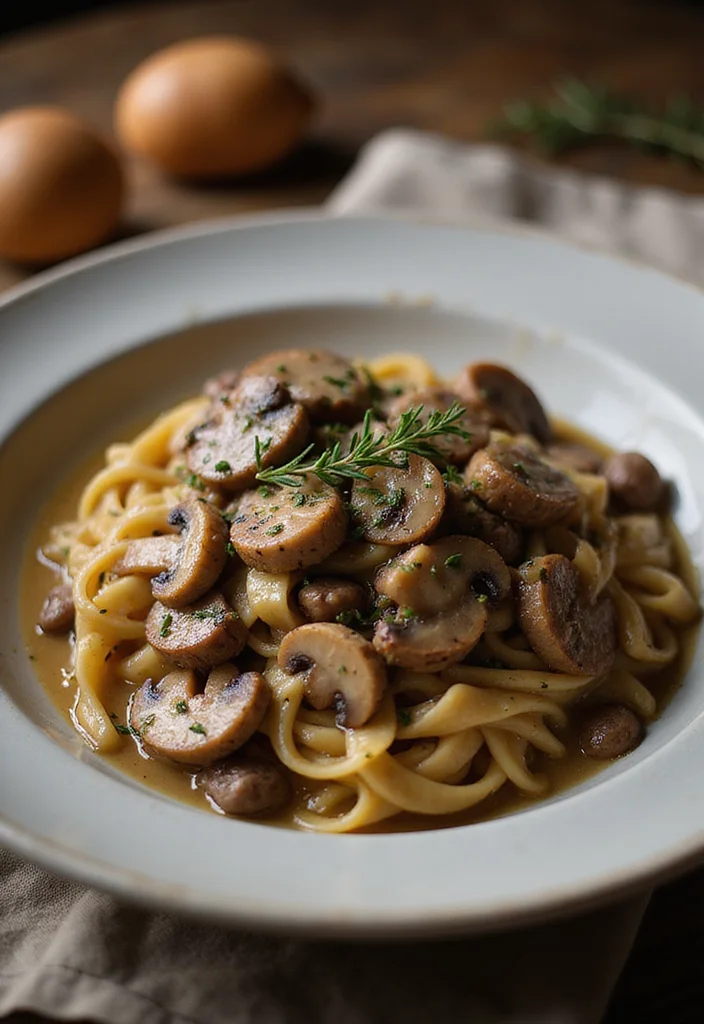 12 Beef Stroganoff Stove Top Recipes That Taste Incredible - 12. Beef Stroganoff with Mushrooms and Thyme
