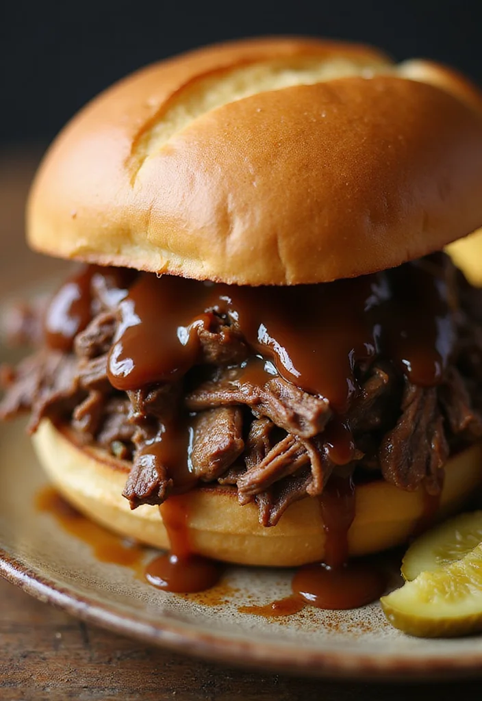 12 Drip Beef Sandwiches Pioneer Woman Recipes Everyone Is Searching For - 1. Classic Slow Cooker Drip Beef Sandwich