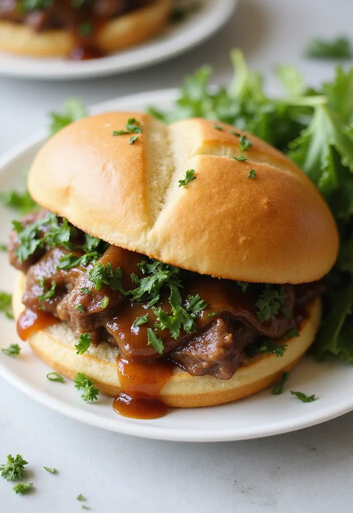 12 Drip Beef Sandwiches Pioneer Woman Recipes Everyone Is Searching For - 10. Herb and Garlic Drip Beef Sandwich