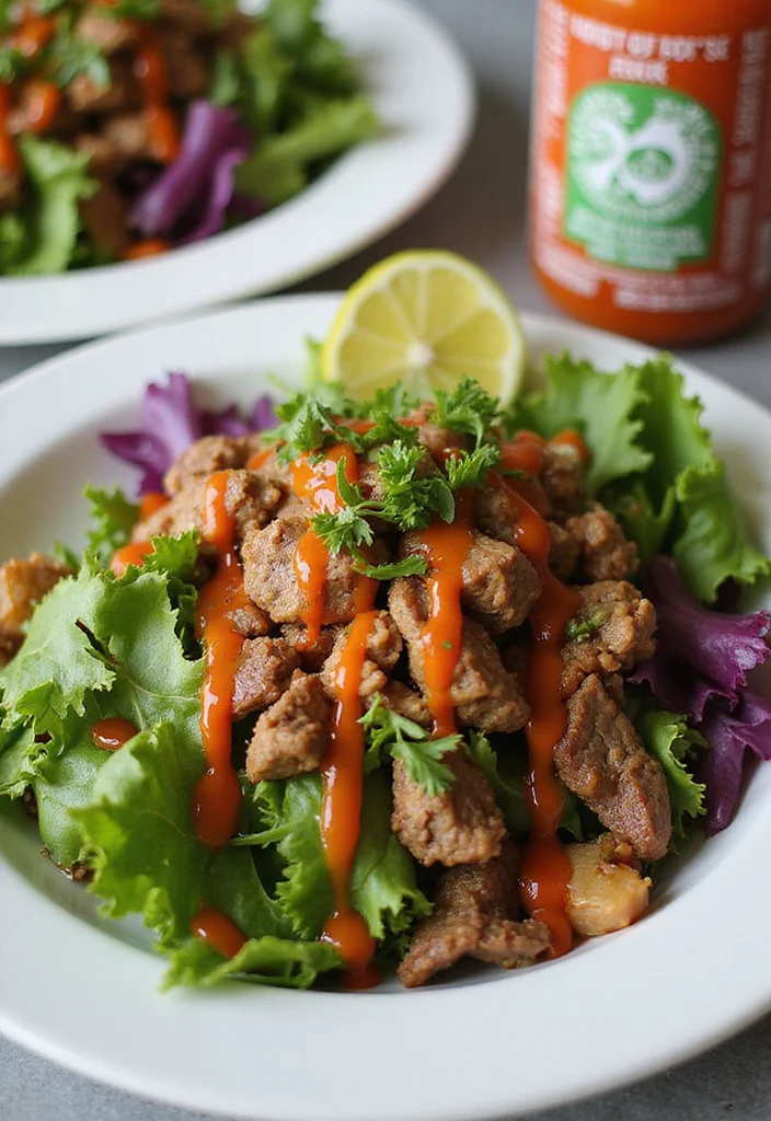 12 Fast & Flavorful Thai Beef Salad Recipes To Cook This Week - 12. Thai Beef Salad with Sriracha Dressing