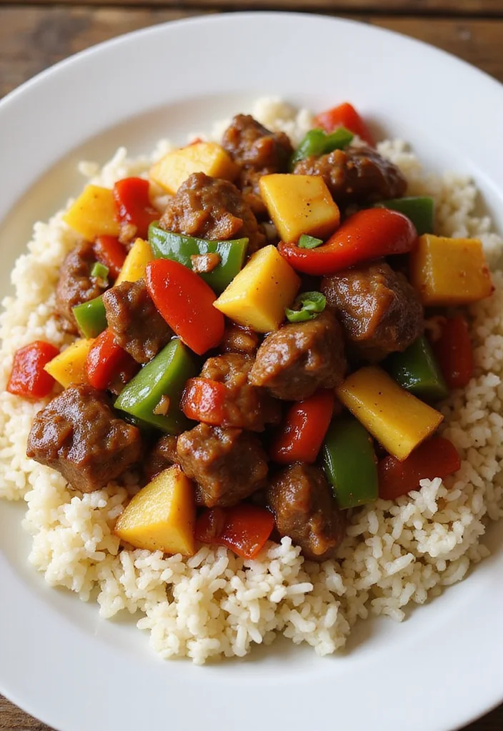 12 Sticky Beef And Rice Dinners That Even Picky Eaters Love - 1. Sweet and Sour Sticky Beef