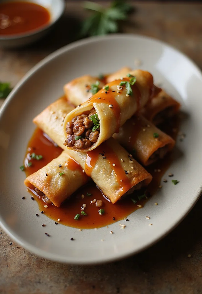 13 Comfort Food Beef Spring Rolls Dishes To Warm Your Night - 4. Teriyaki Beef Spring Rolls