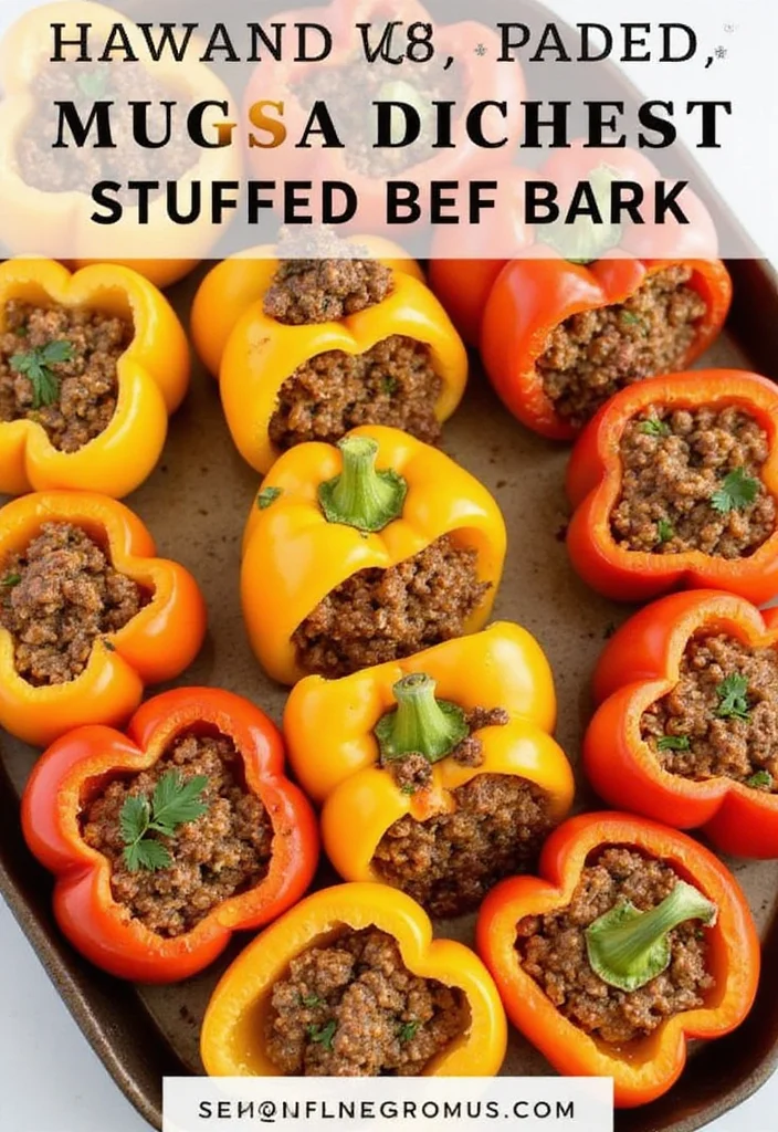 13 Ground Beef Recipes Healthy Recipes Everyone Is Searching For - 10. Ground Beef Stuffed Bell Peppers