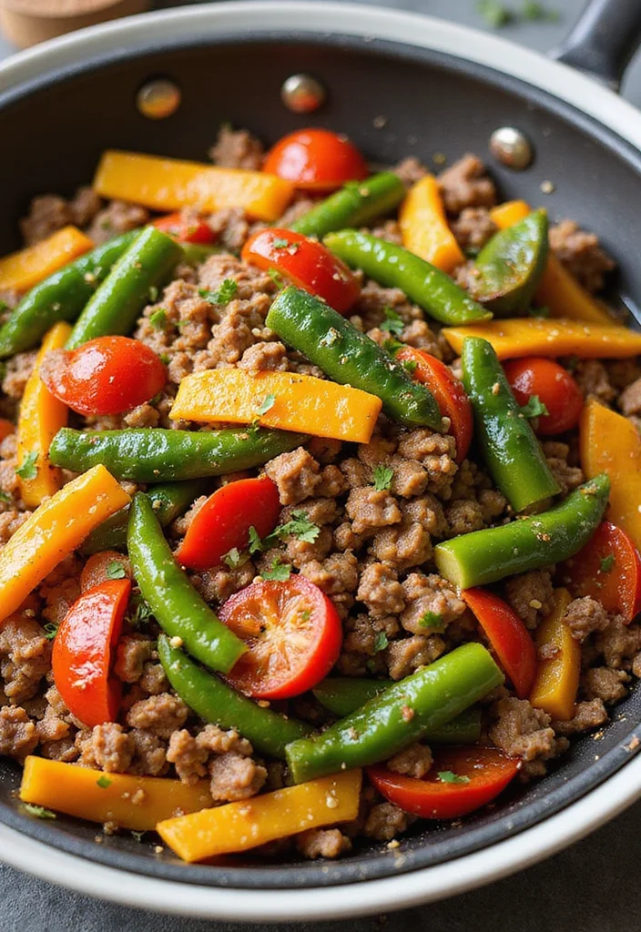 13 Ground Beef Recipes Healthy Recipes Everyone Is Searching For - 4. One-Pan Ground Beef Stir-Fry