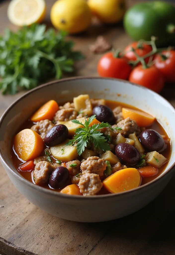 13 Vegetable Beef Stew Crockpot Meals Perfect For Weeknight Cooking - 5. Mediterranean Vegetable Beef Stew