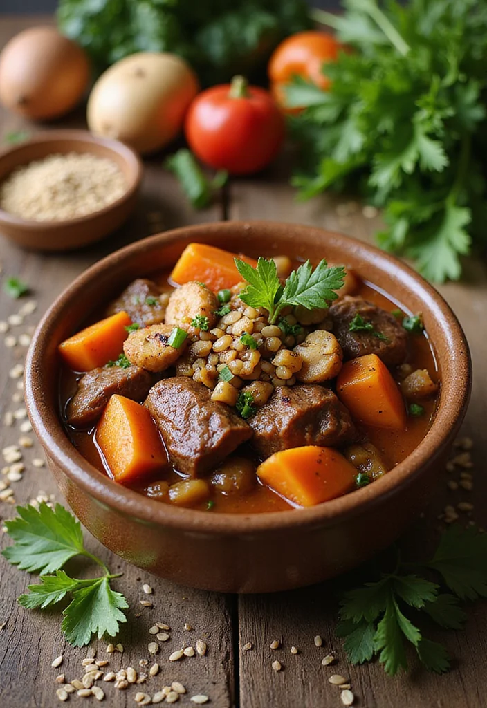 13 Vegetable Beef Stew Crockpot Meals Perfect For Weeknight Cooking - 7. Hearty Vegetable Beef Stew with Barley