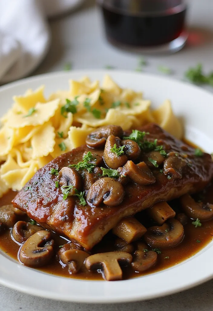14 Beef Short Ribs Instant Pot Recipes Everyone Is Searching For - 9. Instant Pot Beef Short Ribs with Mushroom Sauce