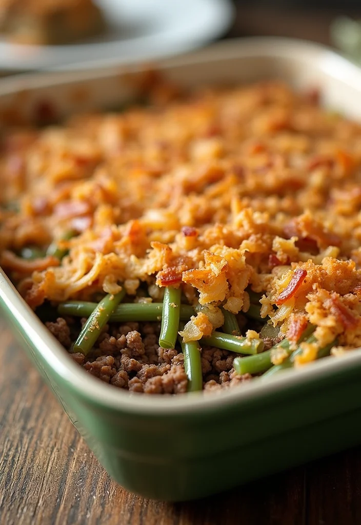 14 Easy Ground Beef Green Bean Casserole Meals That Always Impress - 1. Classic Ground Beef Green Bean Casserole