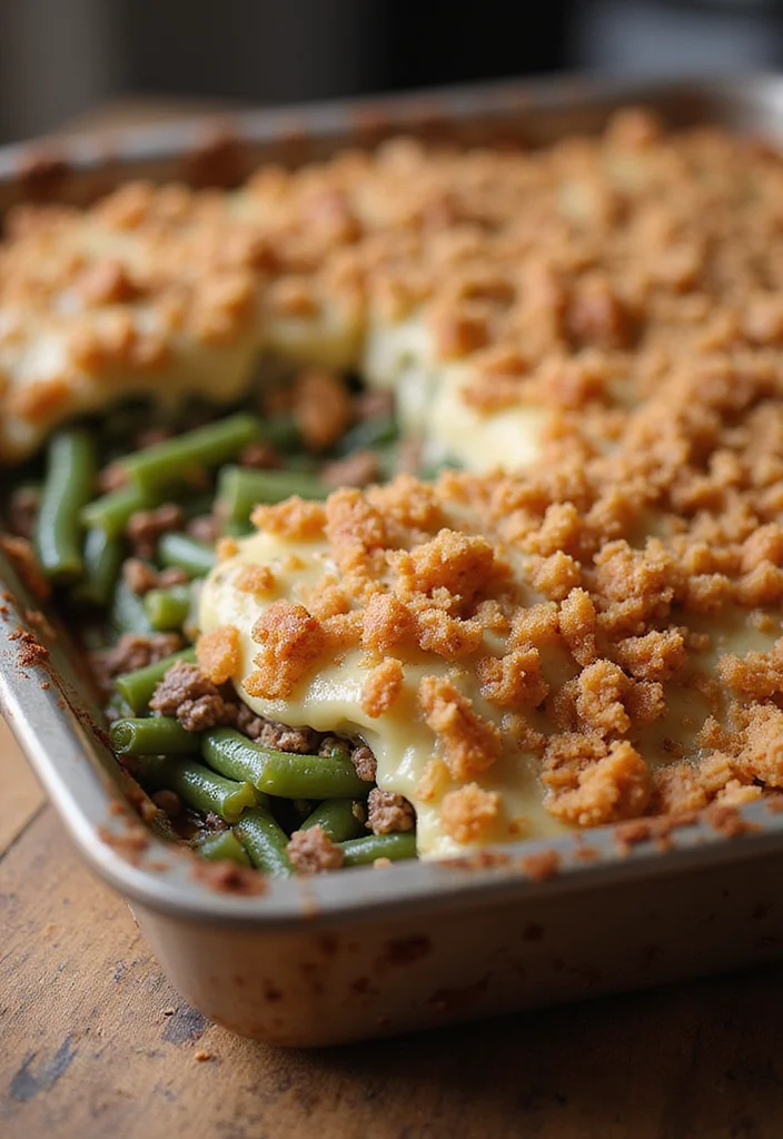 14 Easy Ground Beef Green Bean Casserole Meals That Always Impress - 11. Ranch-Style Ground Beef Green Bean Casserole