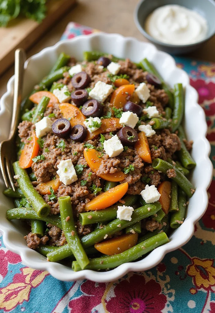 14 Easy Ground Beef Green Bean Casserole Meals That Always Impress - 7. Mediterranean Ground Beef Green Bean Casserole