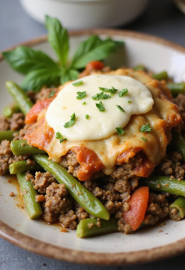 14 Easy Ground Beef Green Bean Casserole Meals That Always Impress - 9. Pesto Ground Beef Green Bean Casserole