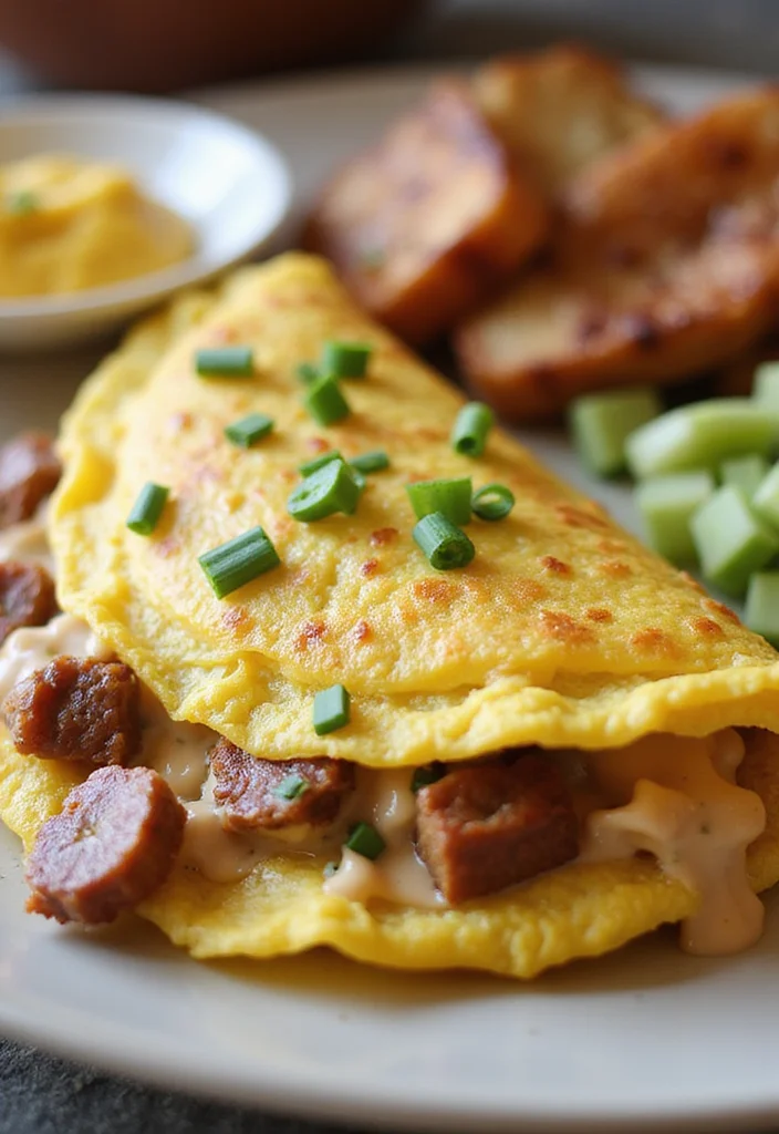 14 Genius Ways To Use Chipped Beef Dip Tonight - 10. Chipped Beef Dip Omelet