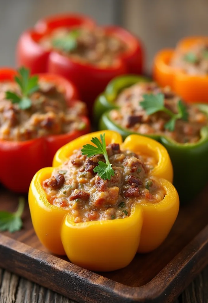 14 Genius Ways To Use Chipped Beef Dip Tonight - 5. Chipped Beef Dip Mini Stuffed Peppers