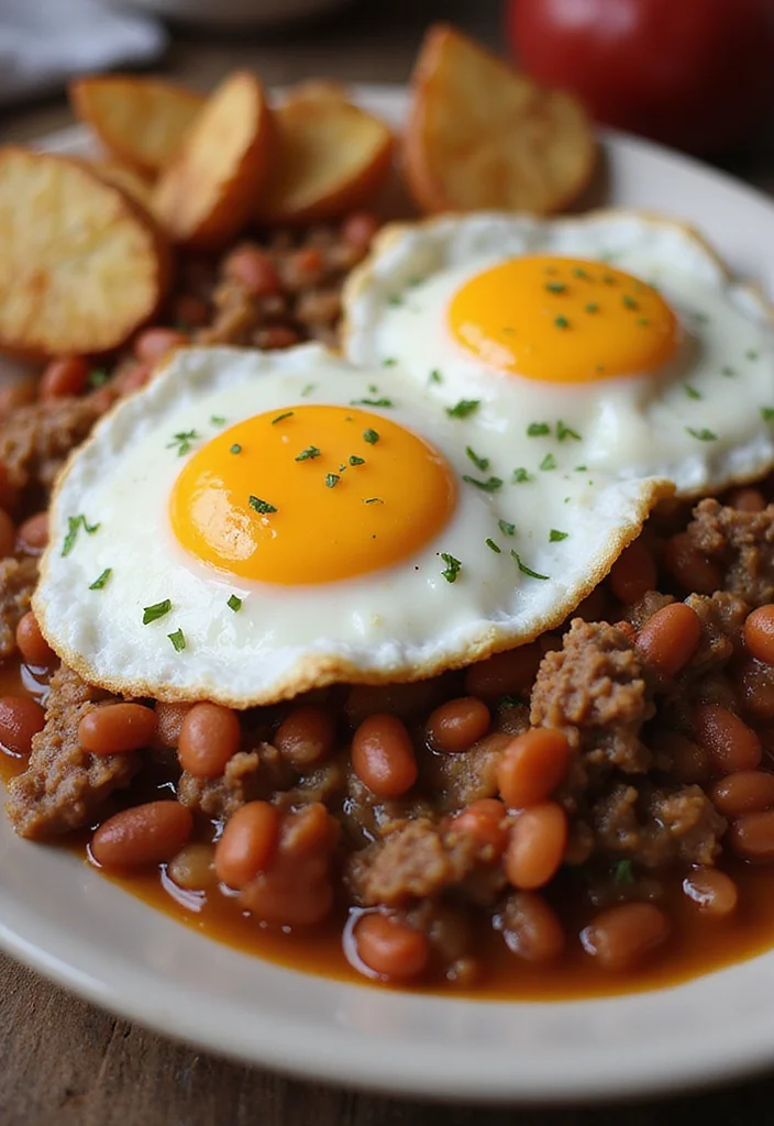 14 Must-Try Baked Beans Recipe With Ground Beef Dishes For Busy Nights - 12. Ground Beef and Baked Bean Breakfast Hash
