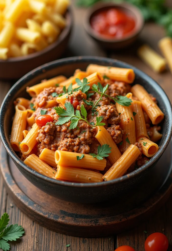 14 Must-Try Baked Beans Recipe With Ground Beef Dishes For Busy Nights - 8. Creamy Ground Beef and Baked Bean Pasta
