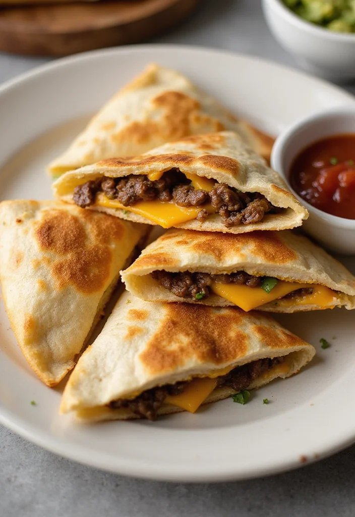 14 Shaved Beef Steak Recipes That Taste Incredible - 9. Beef Steak and Cheddar Quesadillas