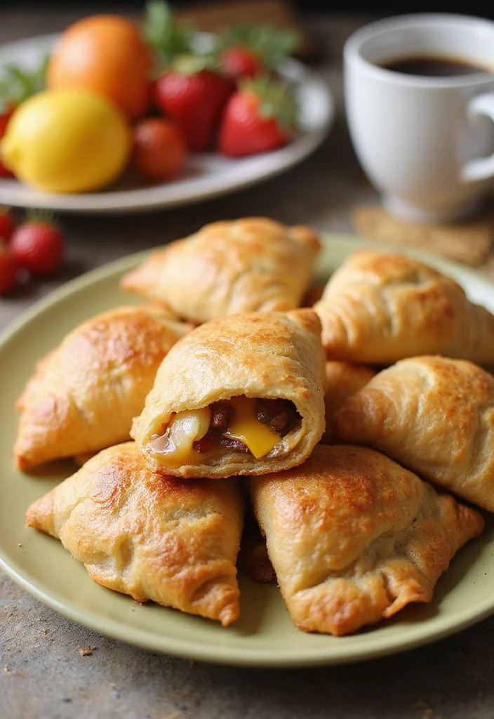 14 Underrated Ground Beef Crescent Roll Recipes Worth Making - 4. Savory Breakfast Crescent Roll Wraps