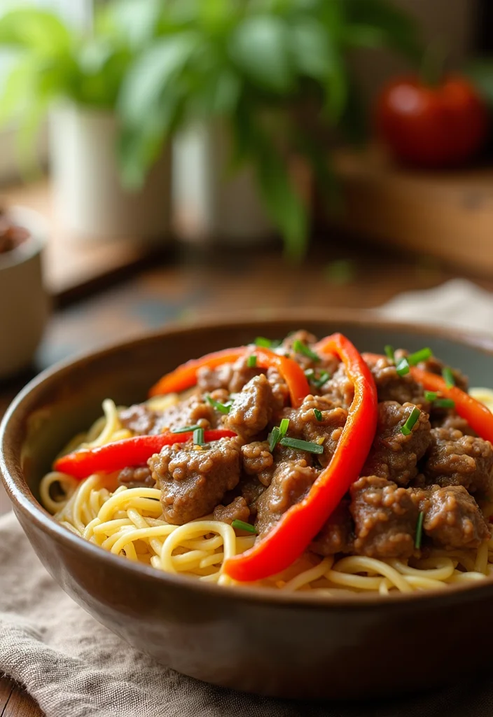 15 Easy Beef Stroganoff Recipe Easy Meals That Always Impress - 13. Beef Stroganoff with Peppers