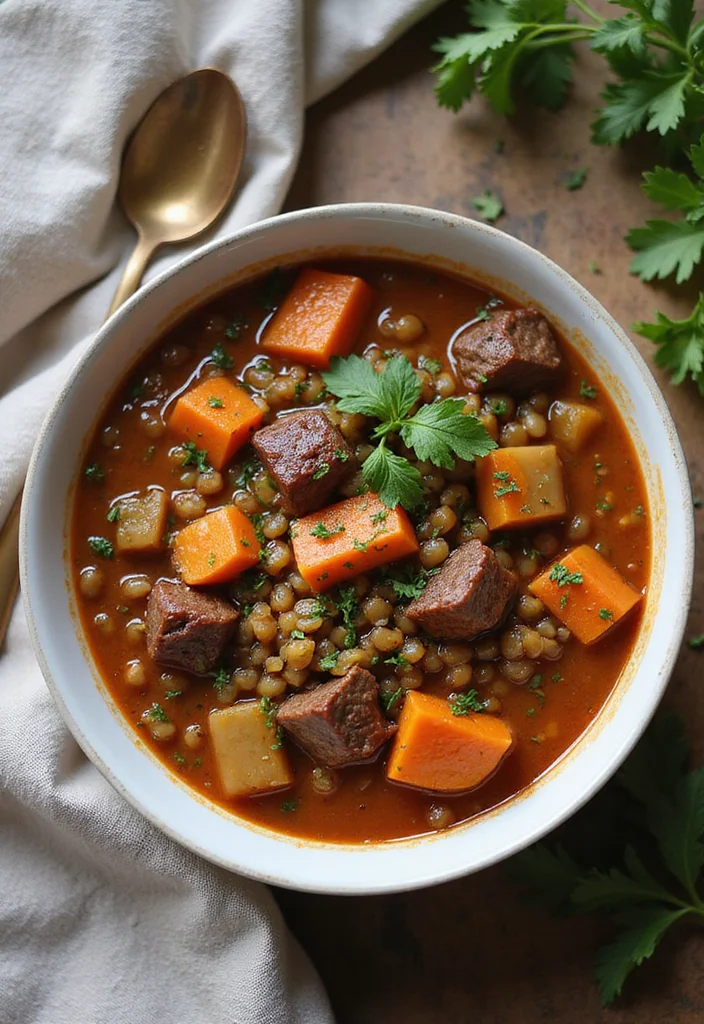15 Instant Pot Beef Stew Recipes That Taste Incredible - 14. Instant Pot Beef Stew with Lentils