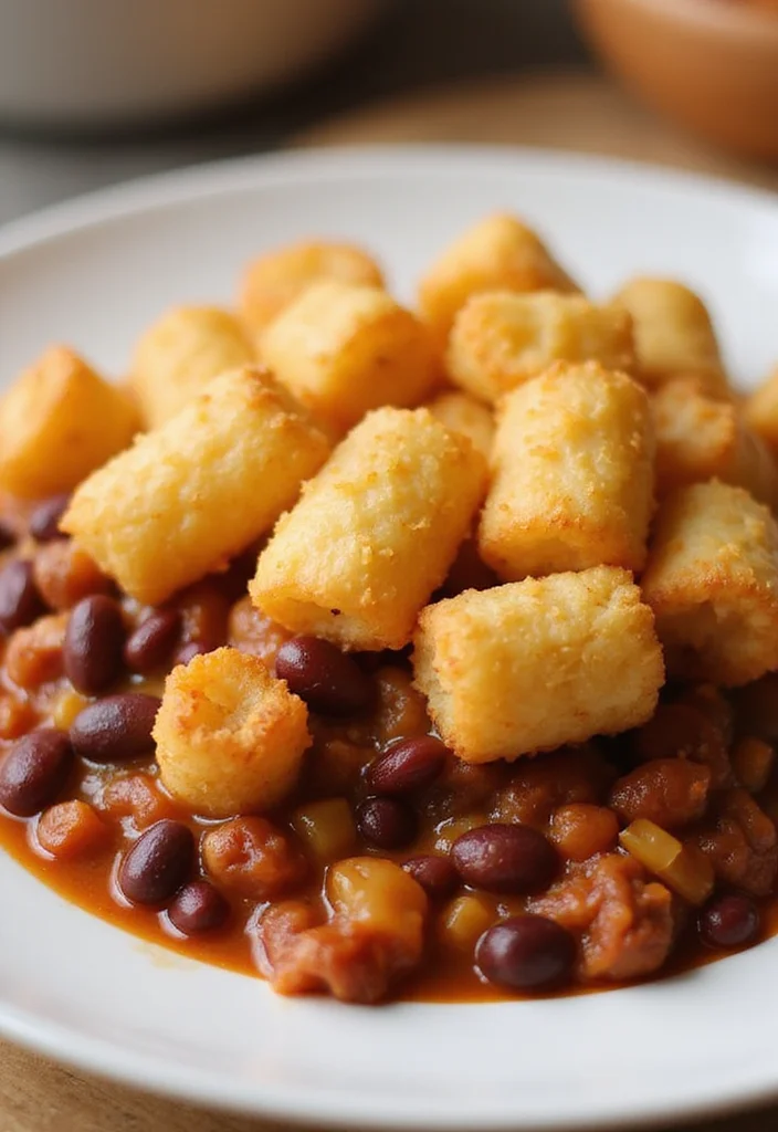 15 Tater Tot Casserole With Ground Beef Dinners That Even Picky Eaters Love - 9. Spicy Chili Tater Tot Casserole
