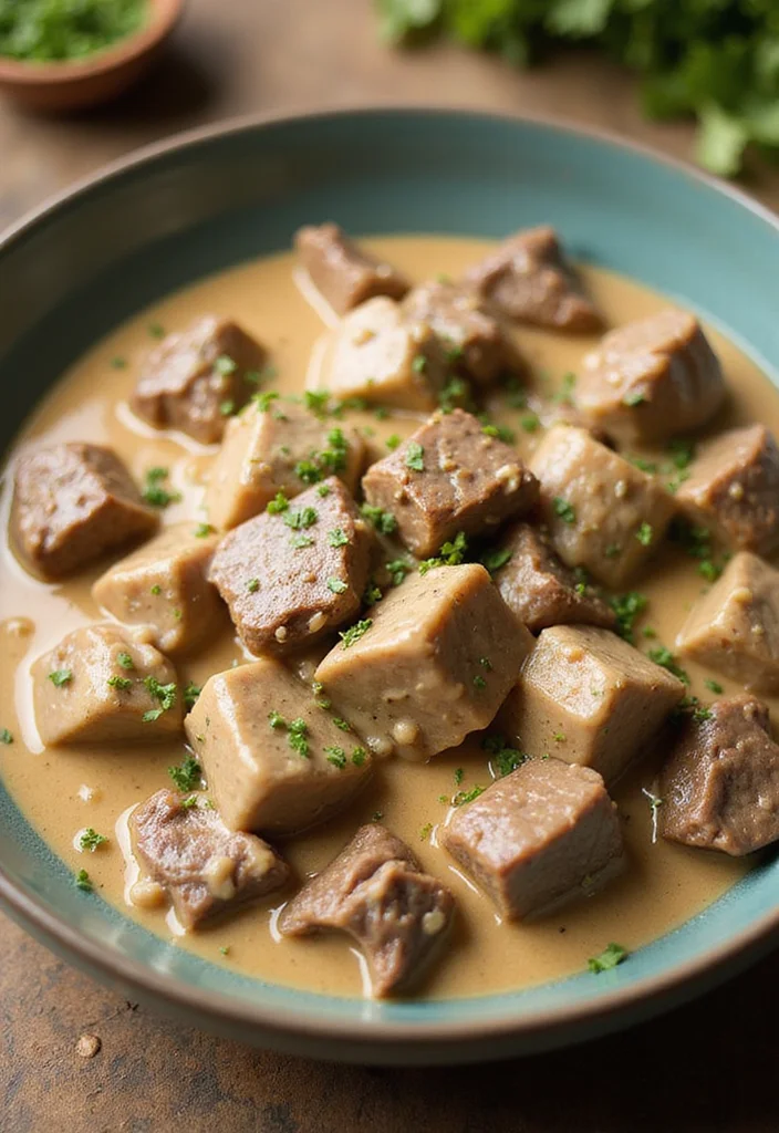 16 Fast & Flavorful Healthy Beef Stroganoff Recipes To Cook This Week - 5. Instant Pot Healthy Beef Stroganoff