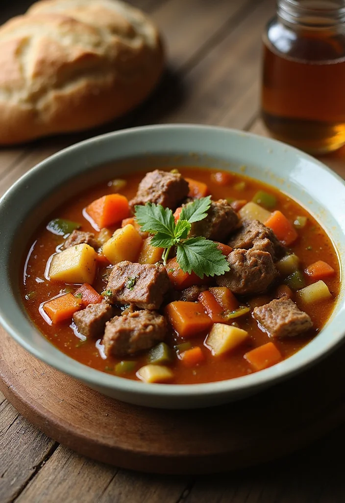 18 Comfort Food Vegetable Beef Soup Instant Pot Dishes To Warm Your Night - 1. Classic Vegetable Beef Soup
