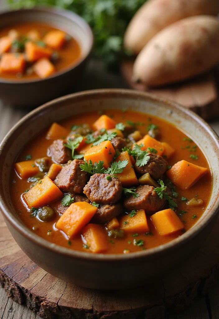 18 Comfort Food Vegetable Beef Soup Instant Pot Dishes To Warm Your Night - 11. Vegetable Beef Soup with Sweet Potatoes