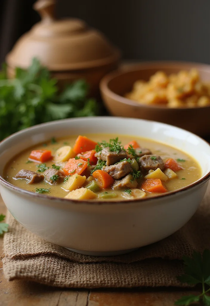 18 Comfort Food Vegetable Beef Soup Instant Pot Dishes To Warm Your Night - 4. Creamy Vegetable Beef Soup