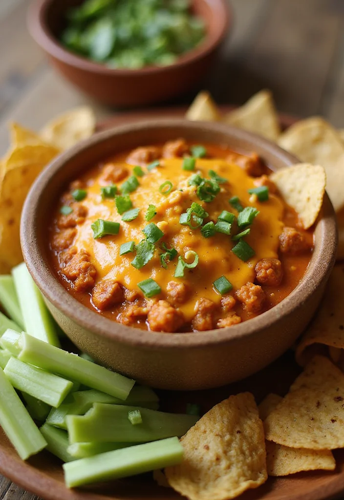 18 Rotel Dip With Ground Beef Cream Cheese Recipes Everyone Is Searching For - 15. Hot Buffalo Rotel Dip with Ground Beef