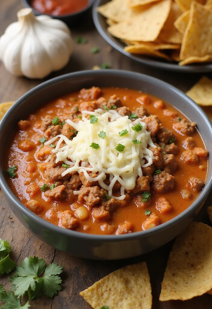 18 Rotel Dip With Ground Beef Cream Cheese Recipes Everyone Is Searching For - 5. Creamy Garlic Rotel Dip with Ground Beef