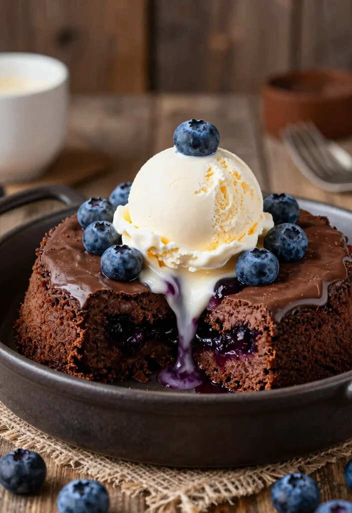 16 Blueberry Dump Cake Recipes: Sweet & Easy Gluten-Free Desserts - 5. Chocolate Blueberry Dump Cake 1