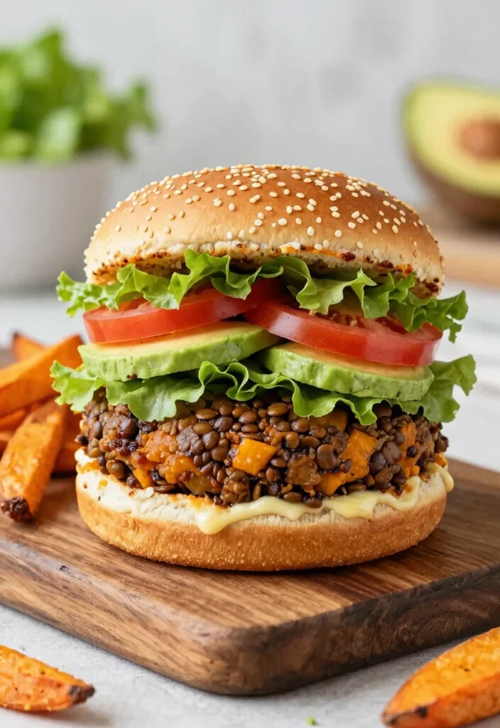 16 Boiled Sweet Potato Recipes: Wholesome Comfort Food for Family Meals - 12. Sweet Potato and Lentil Burger 1