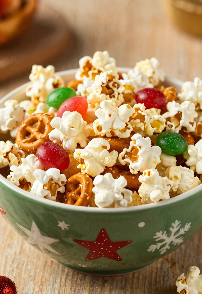 16 Christmas Snack Mix Recipes: Sweet Salty Holiday Treats - 15. Festive Cheer Snack Mix 1