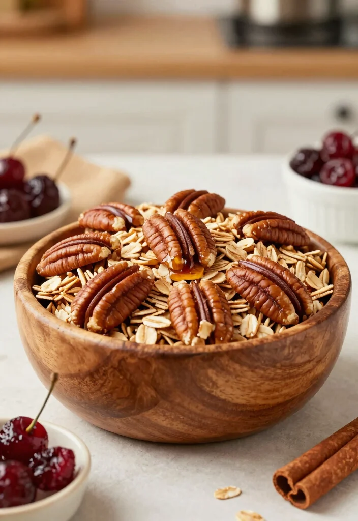 16 Christmas Snack Mix Recipes: Sweet Salty Holiday Treats - 6. Maple Pecan Snack Mix 1