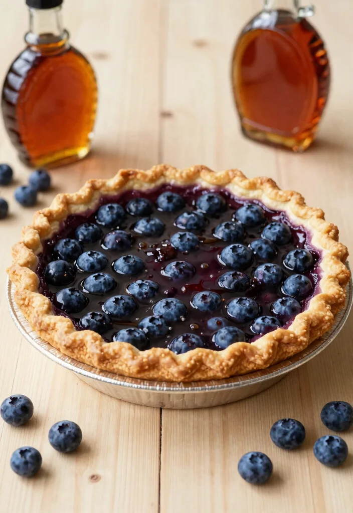 17 Blueberry Pie Filling Recipes Perfect for Baking - Blueberry Maple Pie Filling 1