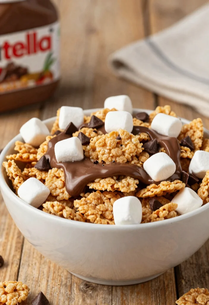 17 Chex Mix Recipes Sweet Crunchy Snack Ideas - 16. Nutella Chex Mix 1