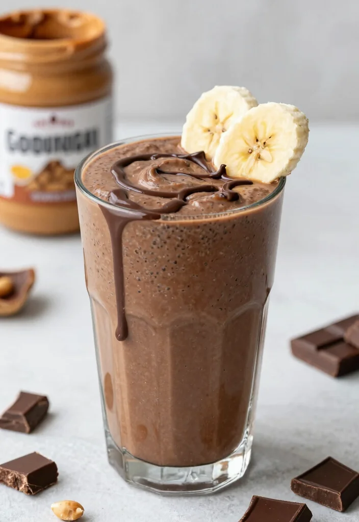 17 Refreshing Chia Seed Drink Recipes for Healthy Sips - 15. Chocolate Peanut Butter Chia Shake 1