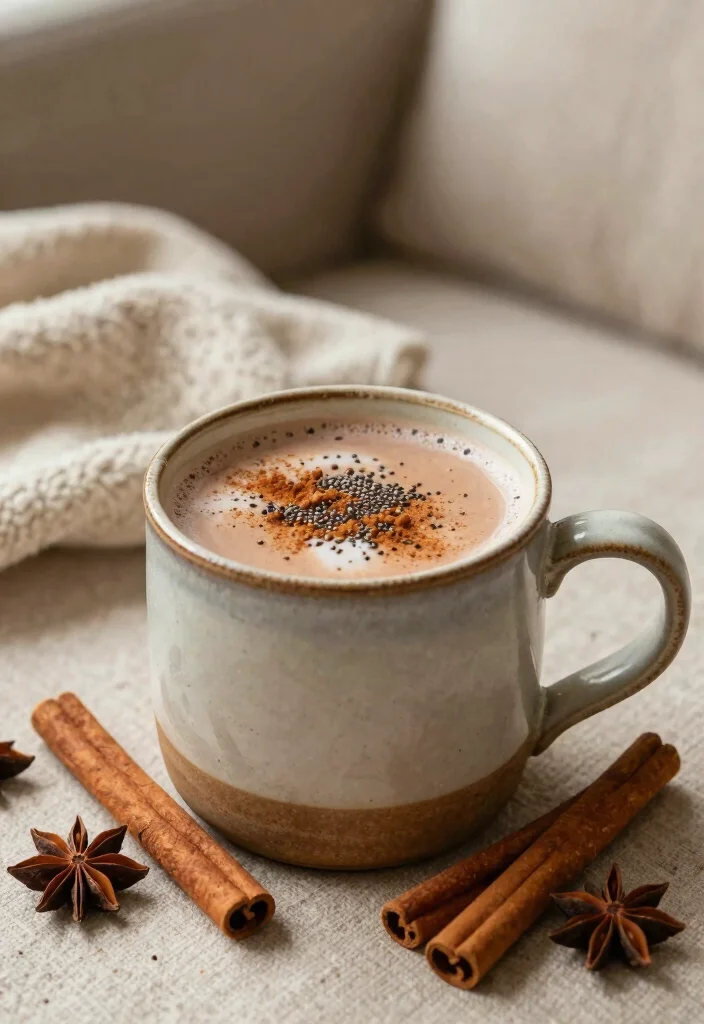 17 Refreshing Chia Seed Drink Recipes for Healthy Sips - 7. Spiced Chai Chia Latte 1