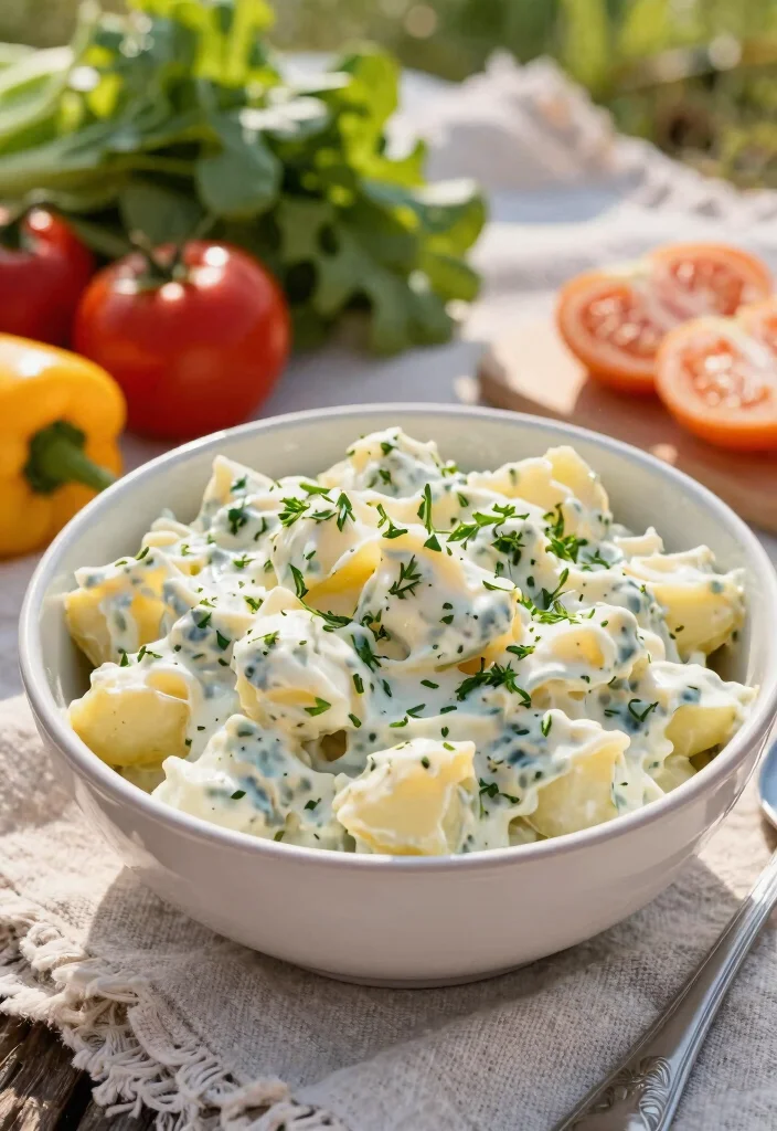 18 Creamy and Easy Crock Pot Potato Recipes for Comfort Food Lovers - 15. Creamy Dijon Potato Salad 1