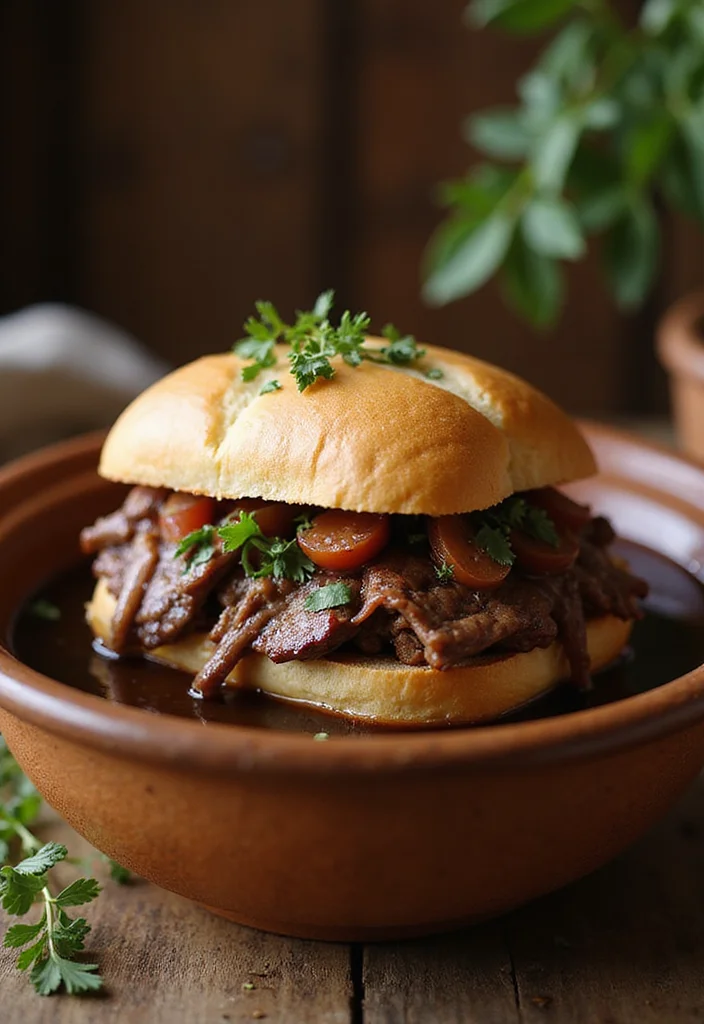 12 Beef Dip Crock Pot Ideas That Make Dinner So Much Easier - 1. Classic French Dip 1
