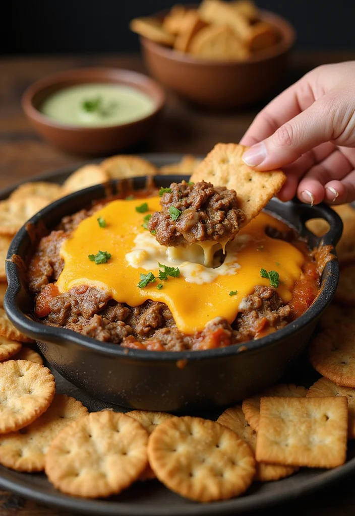 12 Beef Dip Crock Pot Ideas That Make Dinner So Much Easier - 10. Beef and Cheese Dip 1