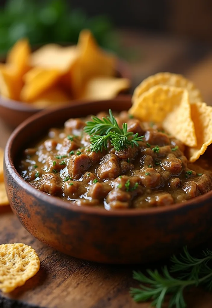 12 Beef Dip Crock Pot Ideas That Make Dinner So Much Easier - 8. Beef Stroganoff Dip 1