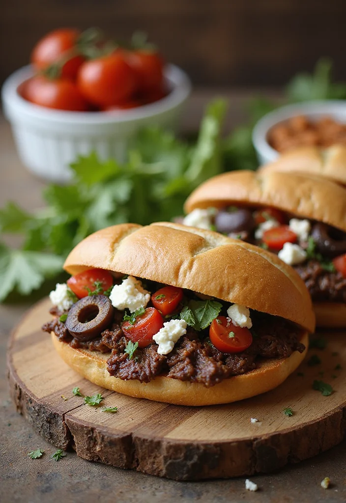 12 Drip Beef Sandwiches Pioneer Woman Recipes Everyone Is Searching For - 7. Mediterranean Drip Beef Sandwich 1