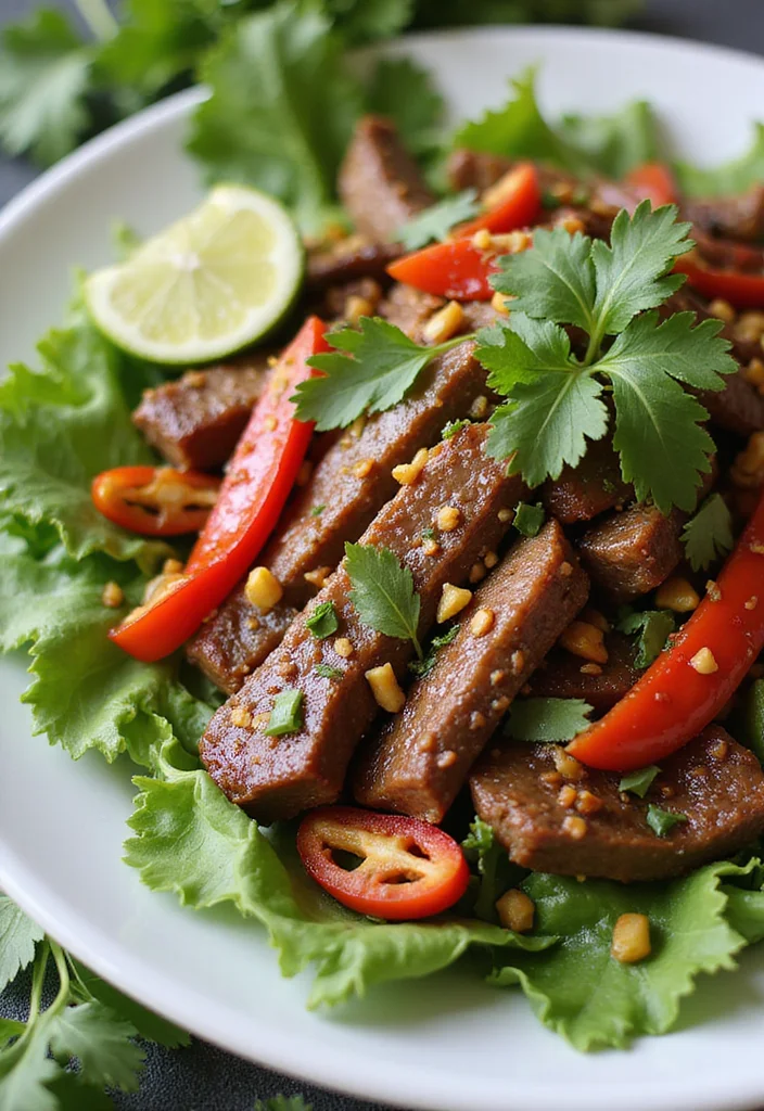 12 Fast & Flavorful Thai Beef Salad Recipes To Cook This Week - 2. Spicy Thai Beef Salad with Lime Dressing 1