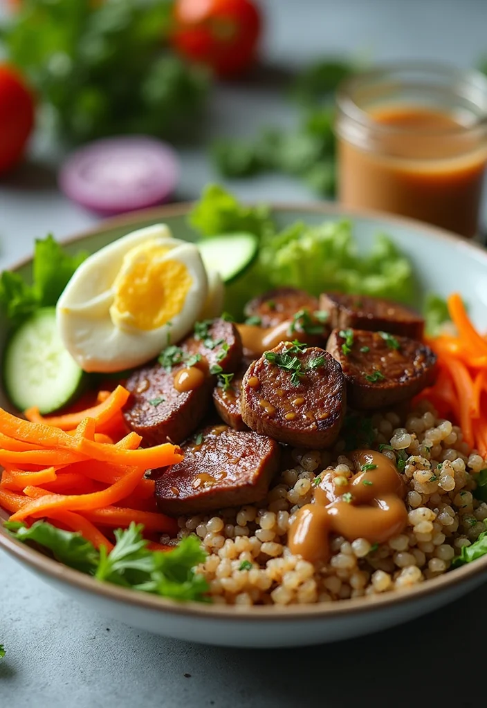 12 Fast & Flavorful Thai Beef Salad Recipes To Cook This Week - 4. Thai Beef Salad with Quinoa 1