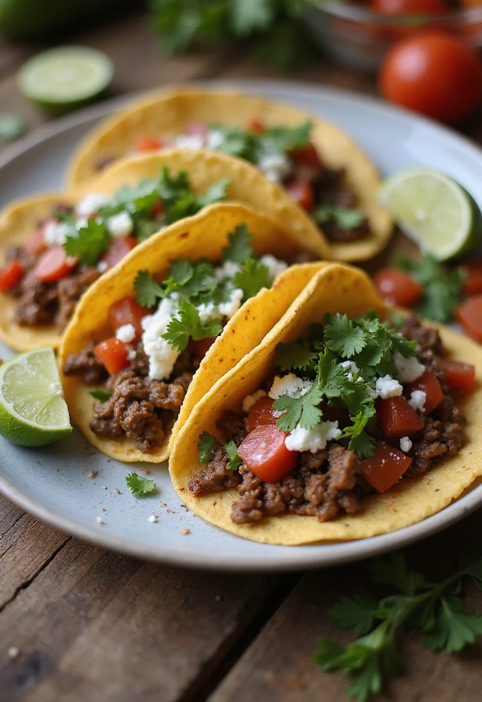 12 Mexican Ground Beef Ideas That Make Dinner So Much Easier - 1. Flavorful Ground Beef Tacos 1