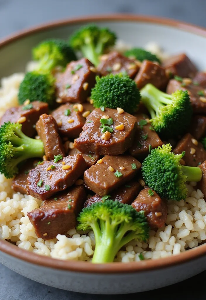 12 Sticky Beef And Rice Dinners That Even Picky Eaters Love - 9. Beef and Broccoli Rice Bowl 1