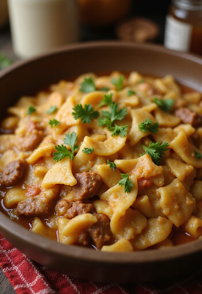 13 Crowd-Pleaser Amish Casserole Ground Beef Ideas You’ll Save Immediately - 1. Classic Amish Beef and Noodle Casserole 1