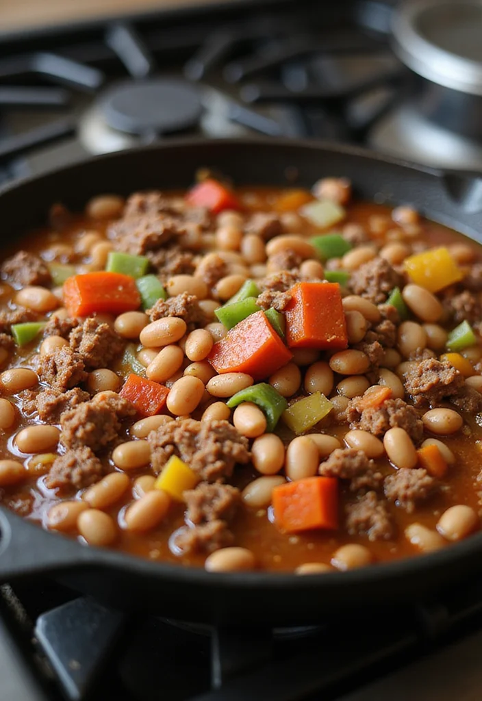 13 Easy Pinto Beans With Ground Beef Meals That Always Impress - 7. Pinto Bean and Beef Skillet 1