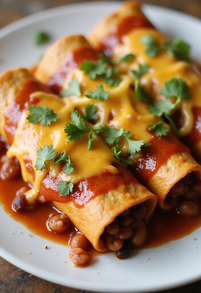 13 Easy Pinto Beans With Ground Beef Meals That Always Impress - 8. Pinto Bean and Beef Enchiladas 1
